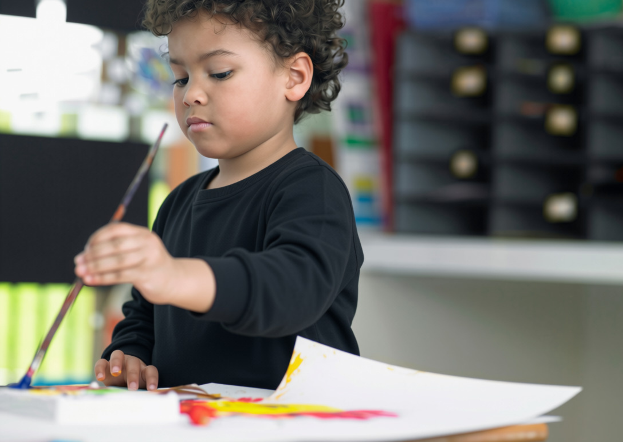Primary Girl painting